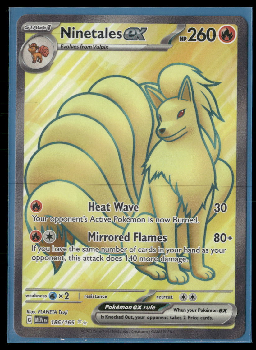 SV: Scarlet & Violet 151 Ninetales ex #186/165