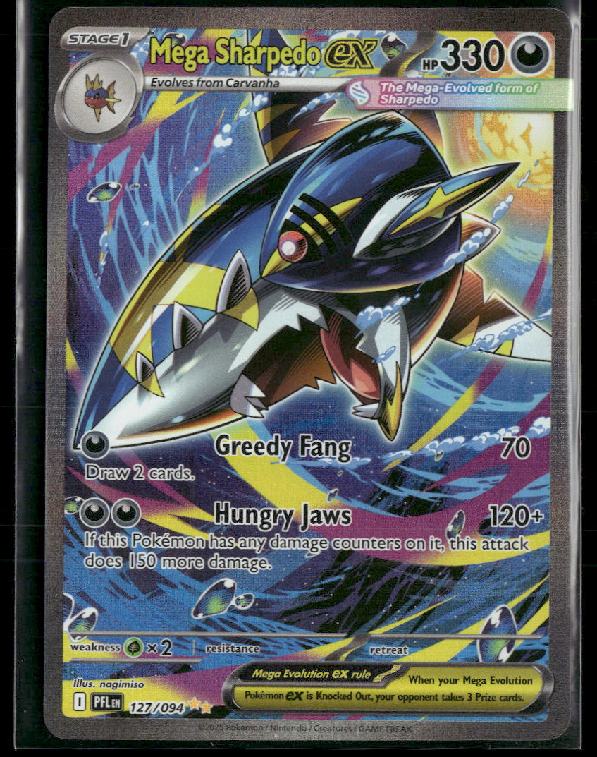 ME02: Phantasmal Flames Mega Sharpedo ex #127/094