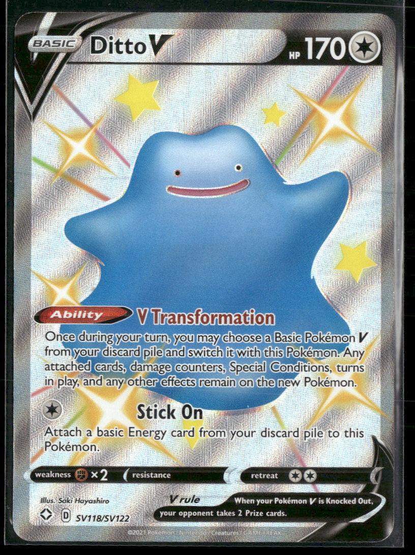 Shining Fates: Shiny Vault Ditto V #SV118/SV122