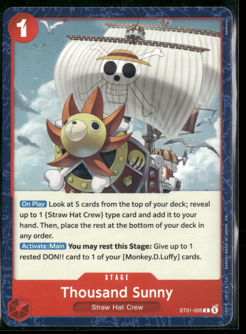 Starter Deck 31: RED Monkey.D.Luffy Thousand Sunny #ST31-005