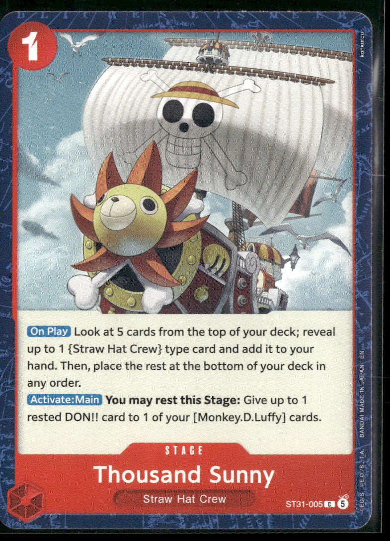 Starter Deck 31: RED Monkey.D.Luffy Thousand Sunny #ST31-005
