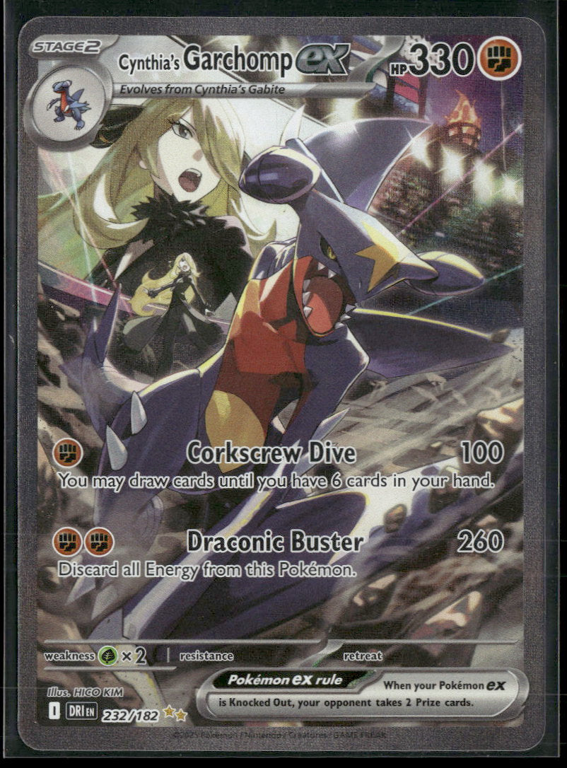 SV10: Destined Rivals Cynthia's Garchomp ex #232/182