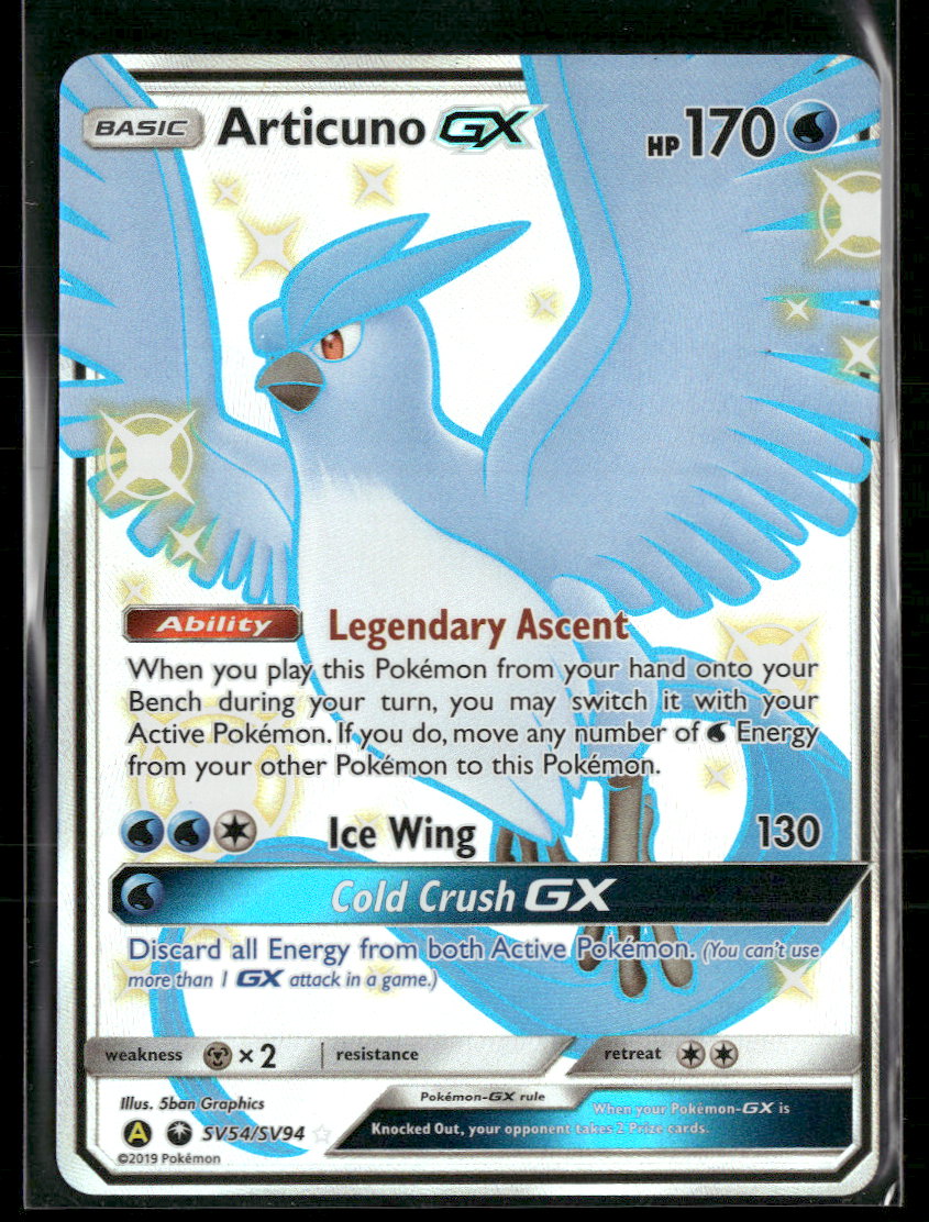 Hidden Fates: Shiny Vault Articuno GX #SV54/SV94