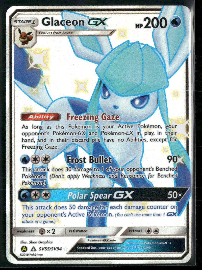 Hidden Fates: Shiny Vault Glaceon GX #SV55/SV94