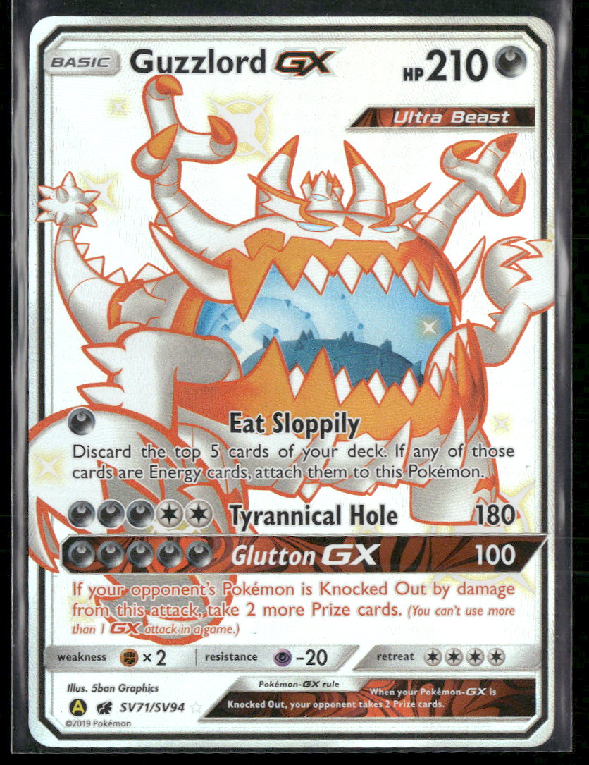 Hidden Fates: Shiny Vault Guzzlord GX #SV71/SV94