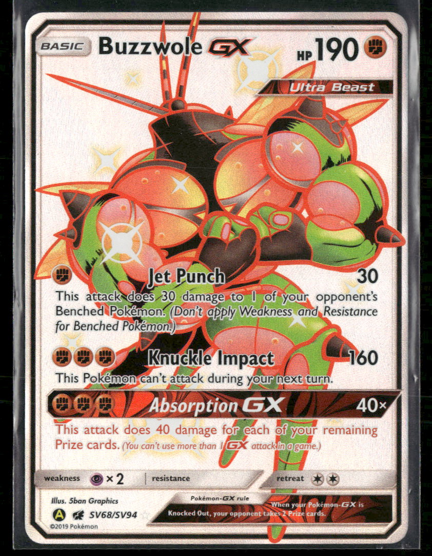 Hidden Fates: Shiny Vault Buzzwole GX #SV68/SV94