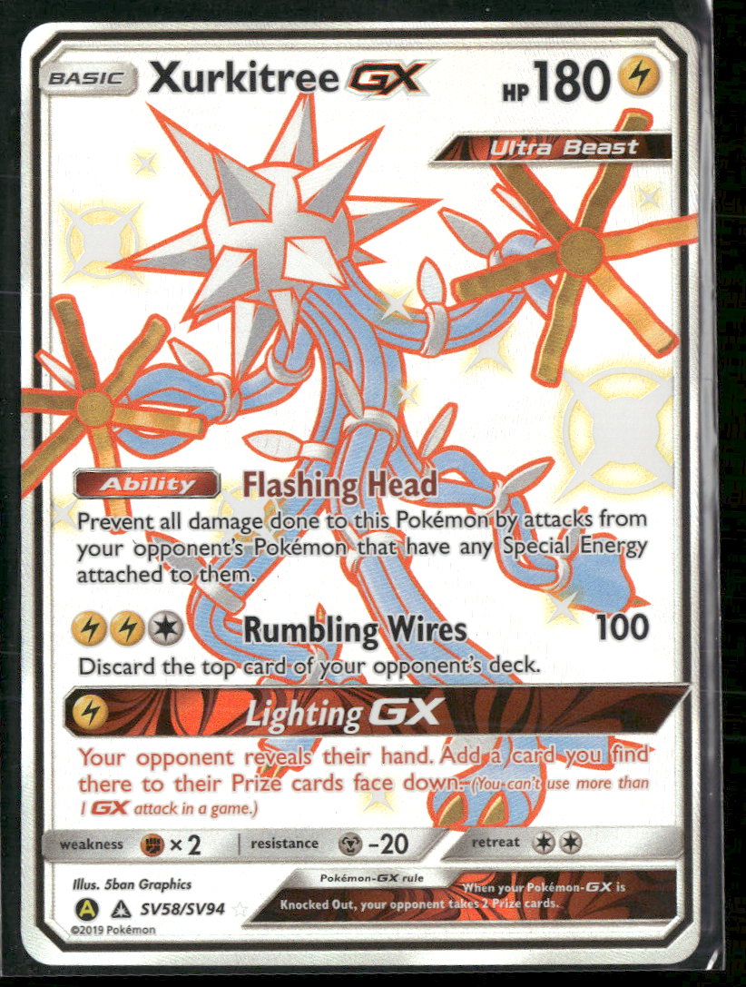 Hidden Fates: Shiny Vault Xurkitree GX #SV58/SV94