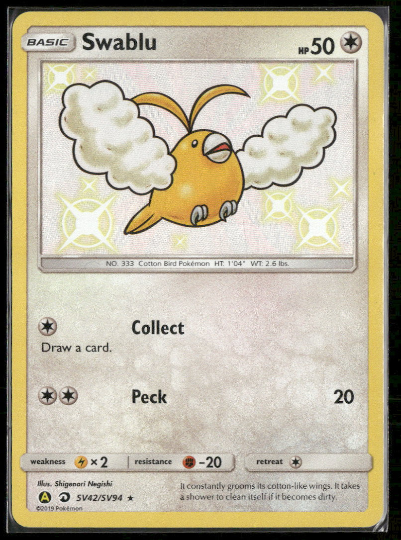 Hidden Fates: Shiny Vault Swablu #SV42/SV94