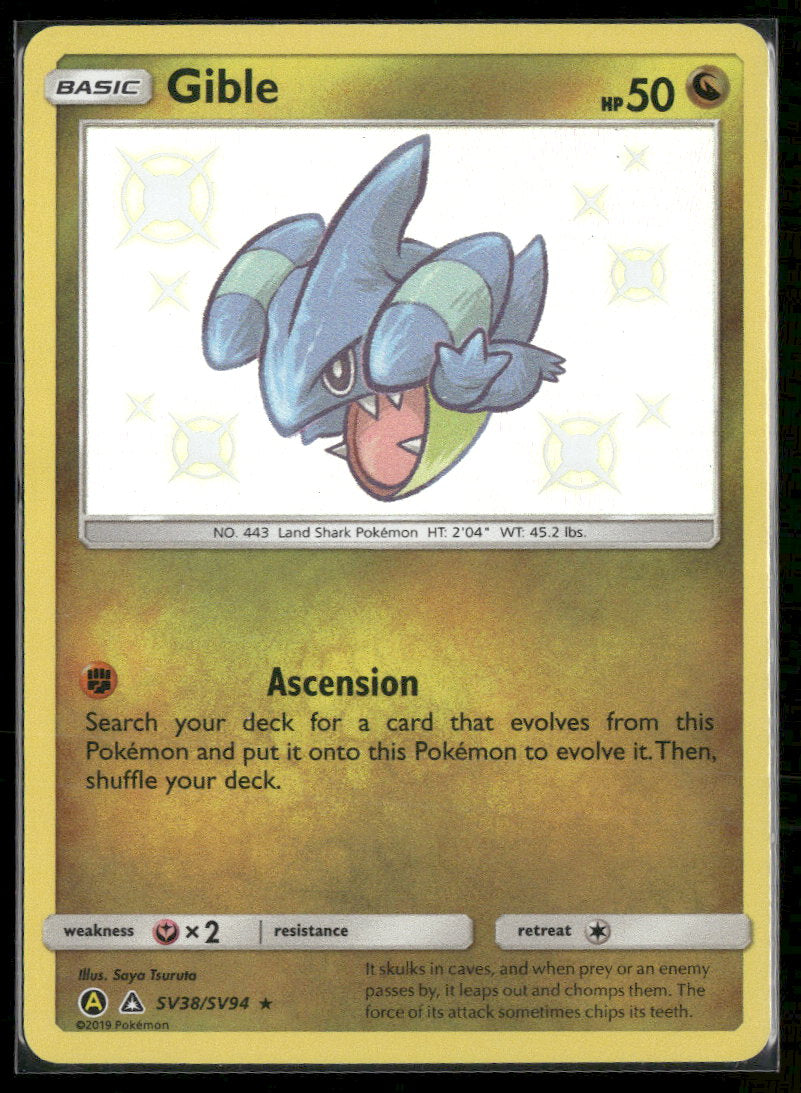 Hidden Fates: Shiny Vault Gible #SV38/SV94