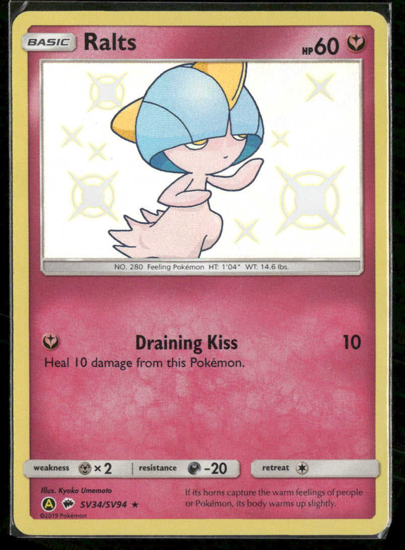 Hidden Fates: Shiny Vault Ralts #SV34/SV94
