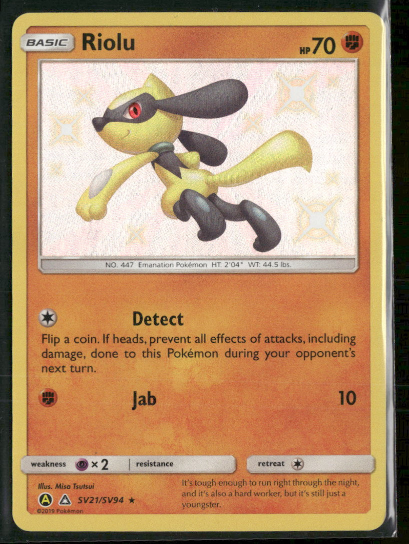 Hidden Fates: Shiny Vault Riolu #SV21/SV94