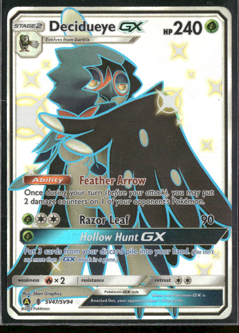 Hidden Fates: Shiny Vault Decidueye GX #SV47/SV94