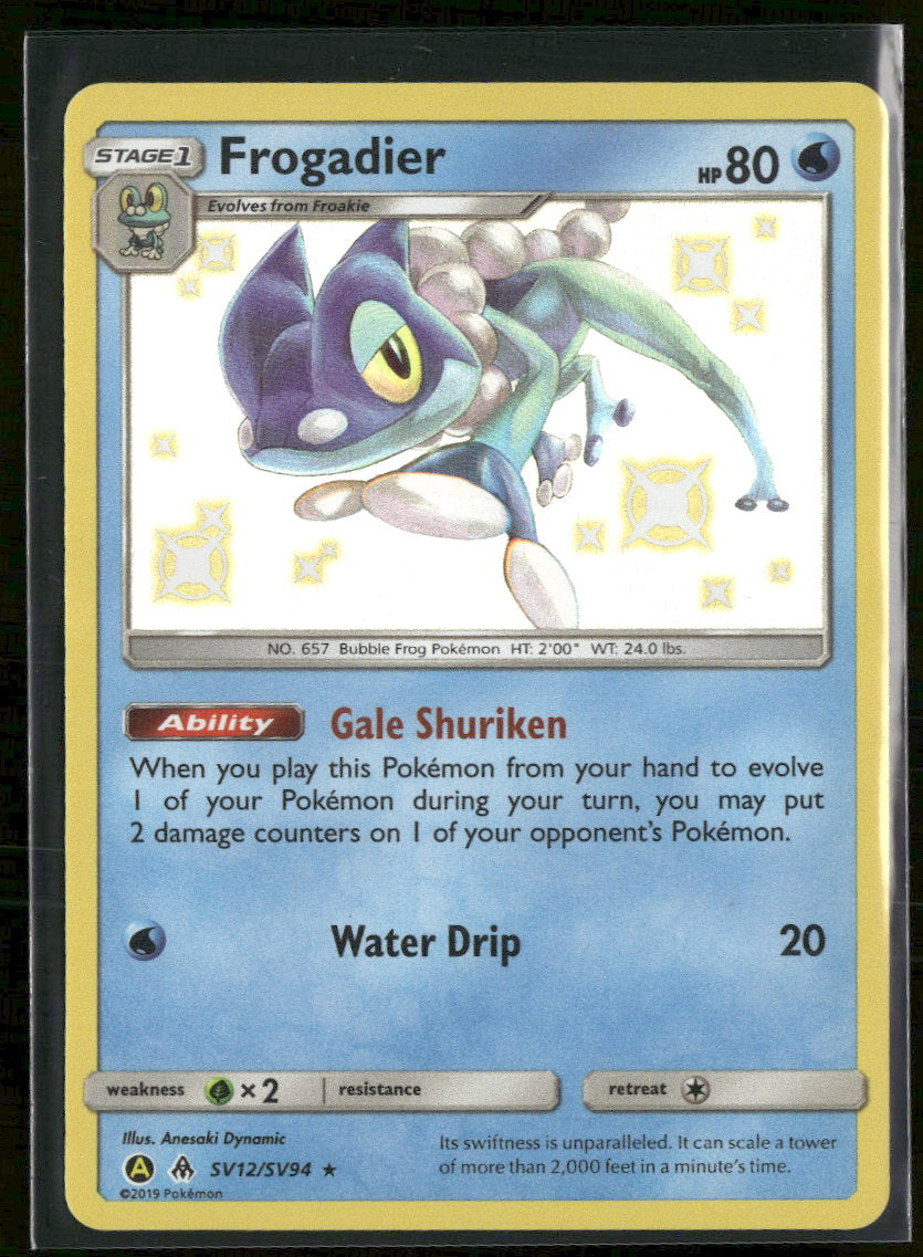 Hidden Fates: Shiny Vault Frogadier #SV12/SV94