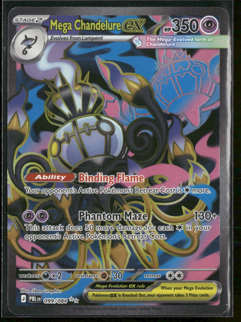 ME05: Pitch Black Mega Chandelure ex #099/084