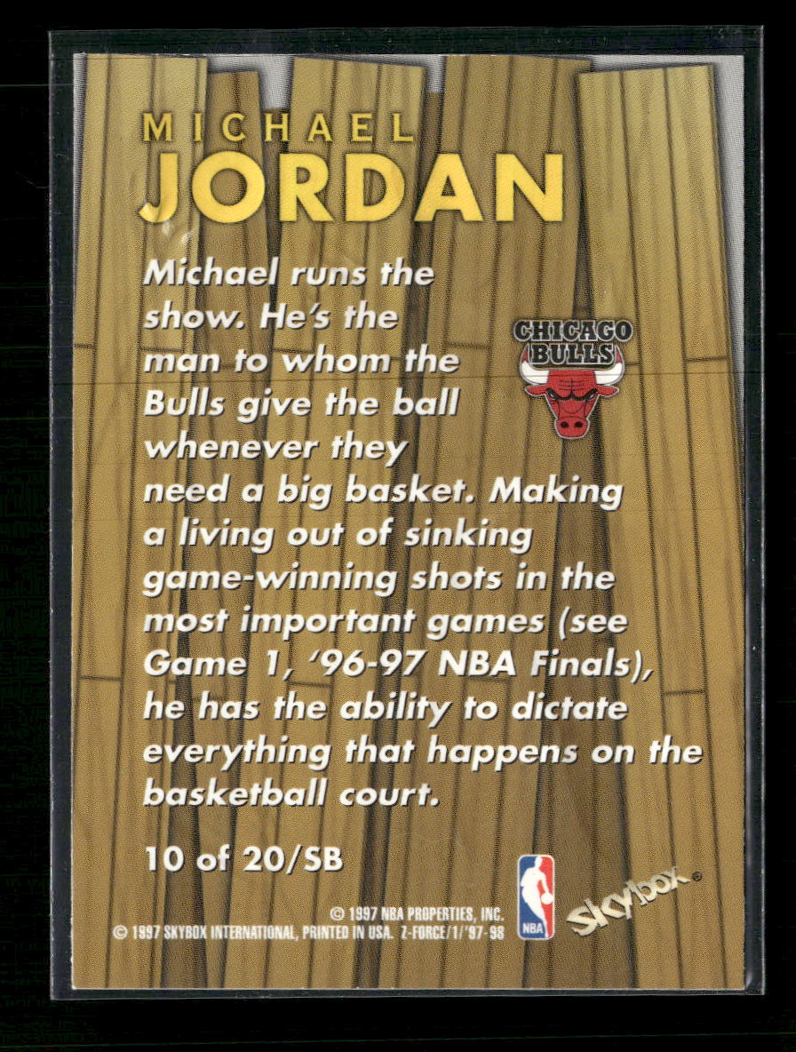 1997-98 SkyBox Z-Force Super-Boss Michael Jordan #10 /SB