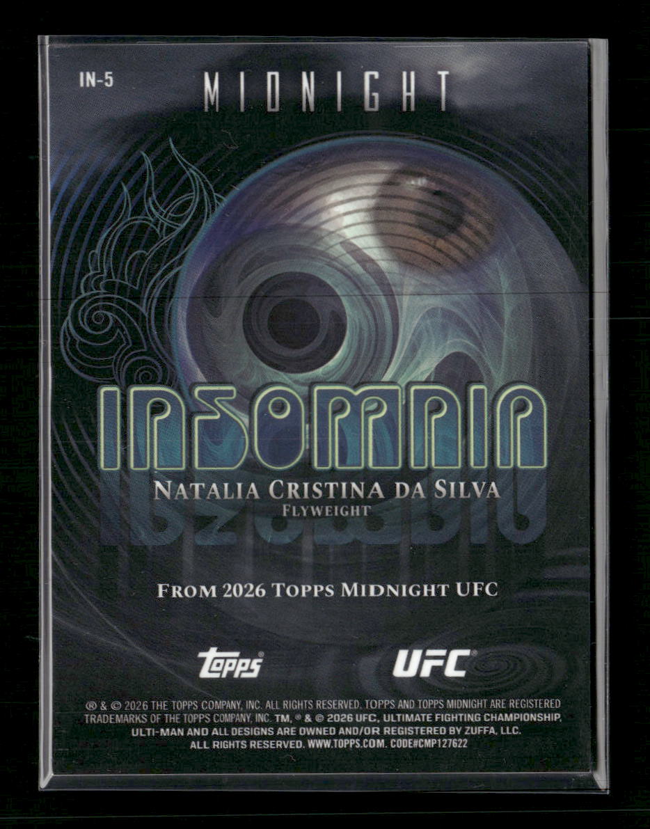 2026 Topps Midnight UFC Insomnia Dusk Natalia Cristina da Silva #/75 #IN-5