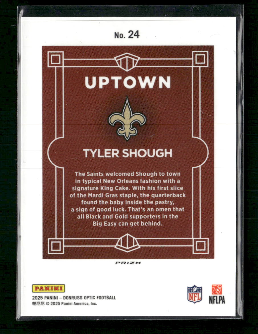 2025 Donruss Optic Uptown Tyler Shough #24