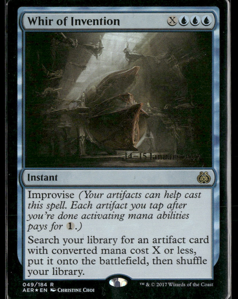 Prerelease Cards Whir of Invention #49