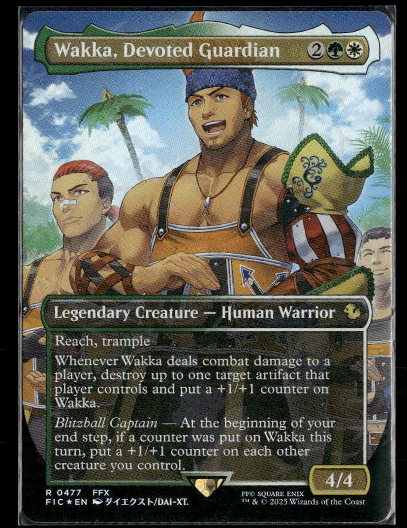 FINAL FANTASY Wakka, Devoted Guardian (Borderless) (Chocobo Track Foil) #477