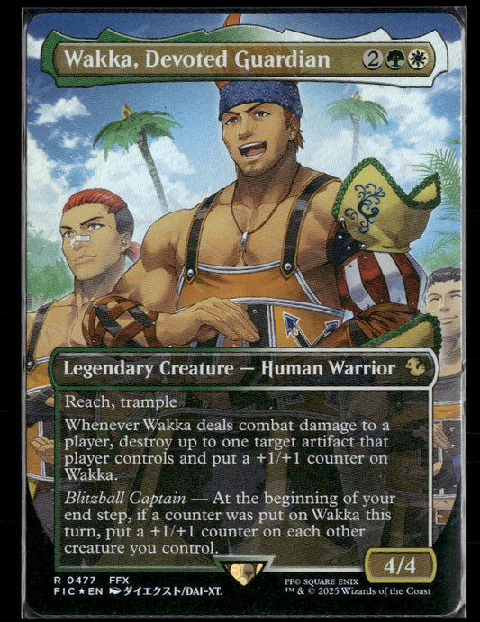 FINAL FANTASY Wakka, Devoted Guardian (Borderless) (Chocobo Track Foil) #477