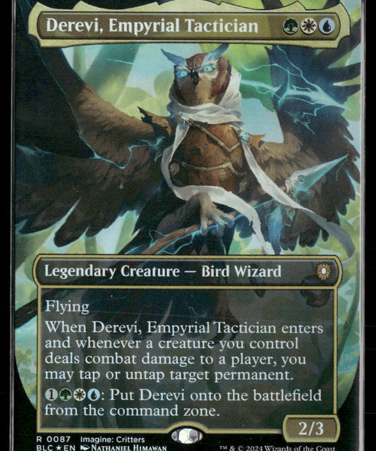 Commander: Bloomburrow Derevi, Empyrial Tactician (Borderless) #87
