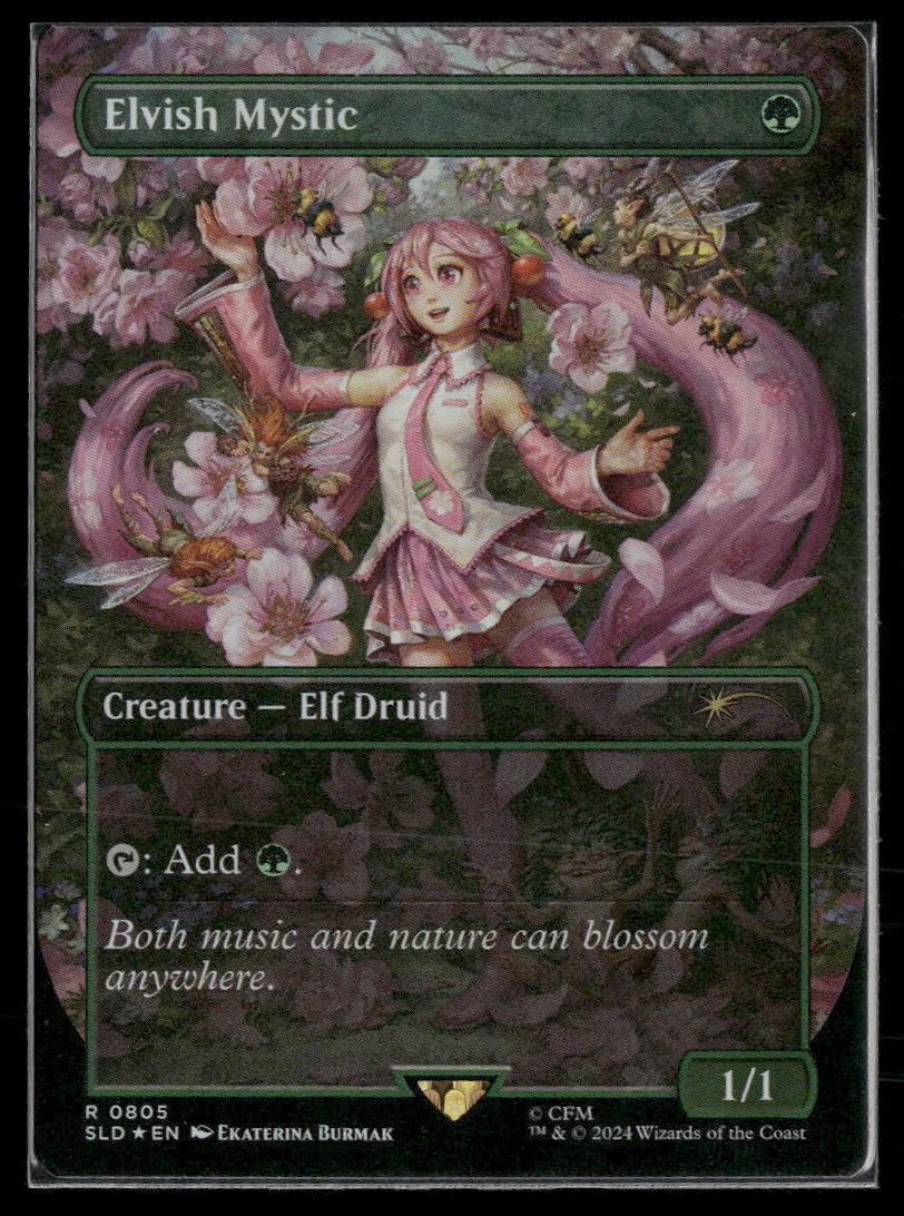 Secret Lair Drop Series Elvish Mystic (0805) (Rainbow Foil) #805