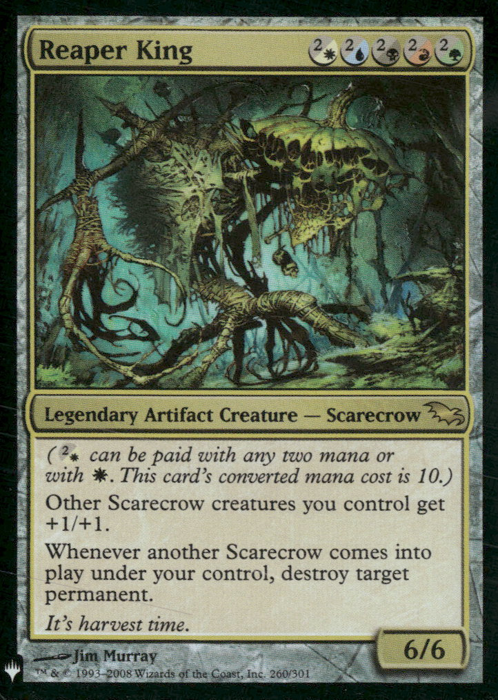 The List Reprints Reaper King #260