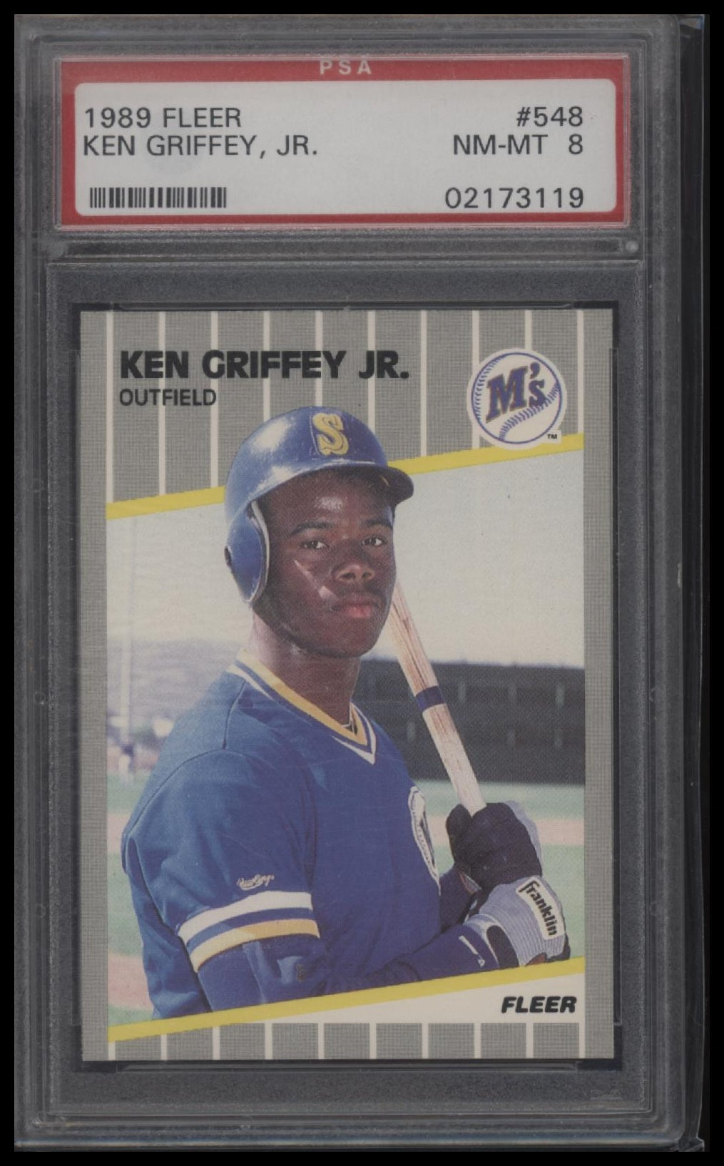 1989 Fleer Ken Griffey Jr. 8 PSA #548