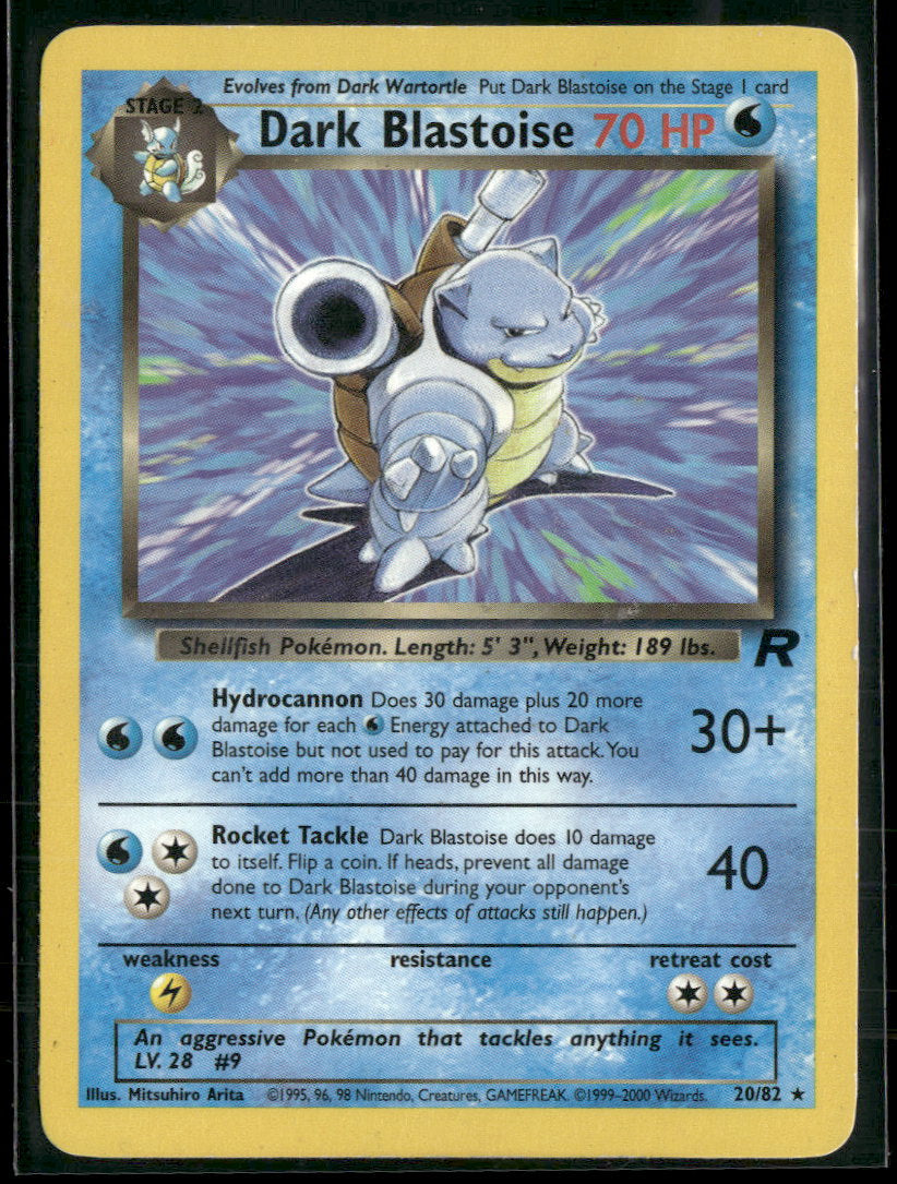 Team Rocket Dark Blastoise (20) #20/82