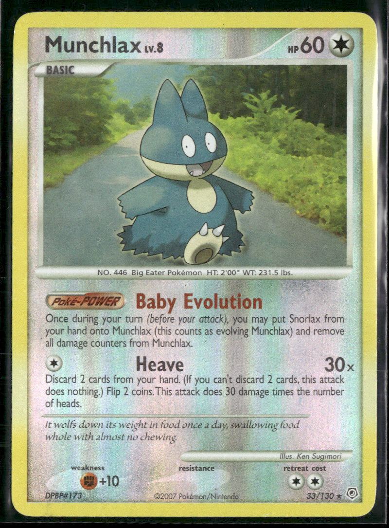 Diamond and Pearl Munchlax #33/130