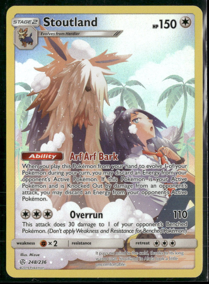 SM - Cosmic Eclipse Stoutland (Secret) #248/236