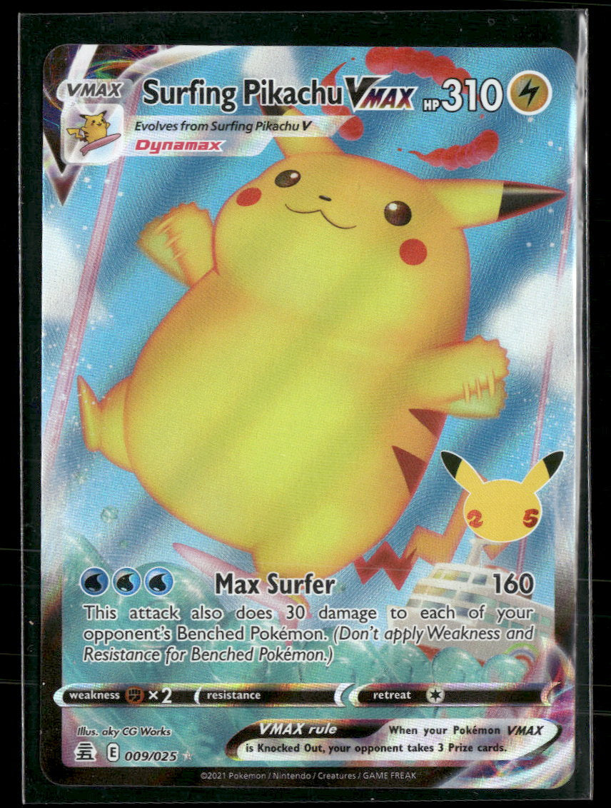Celebrations Surfing Pikachu VMAX #009/025