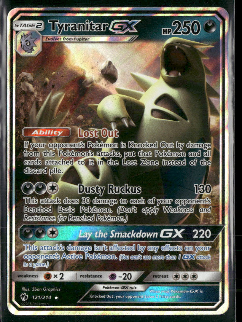 SM - Lost Thunder Tyranitar GX #121/214