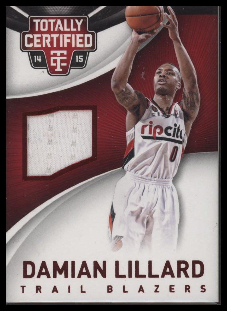 2014-15 Panini Totally Certified Jerseys Red Damian Lillard #/249 #20