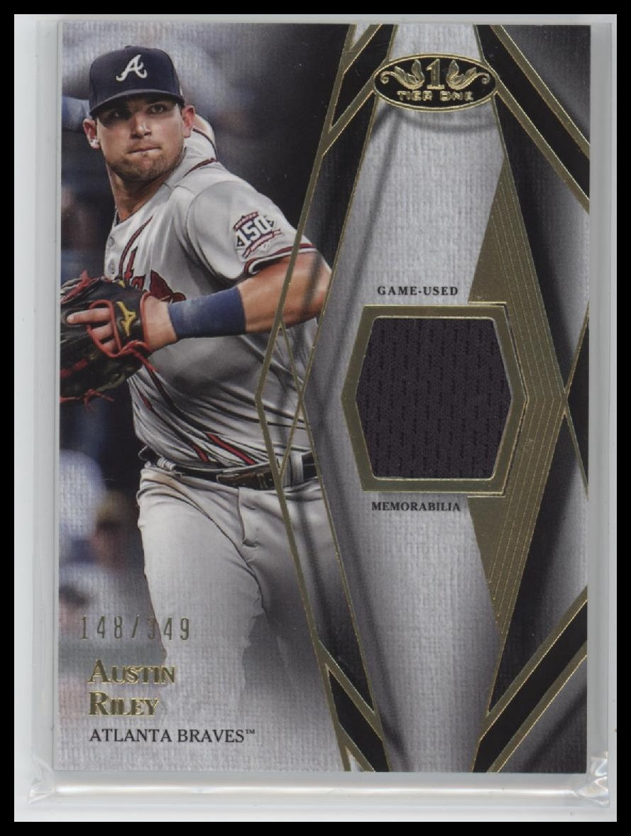 2022 Topps Tier One - Tier One Relics Design A Austin Riley #/349 #T1R-ARI