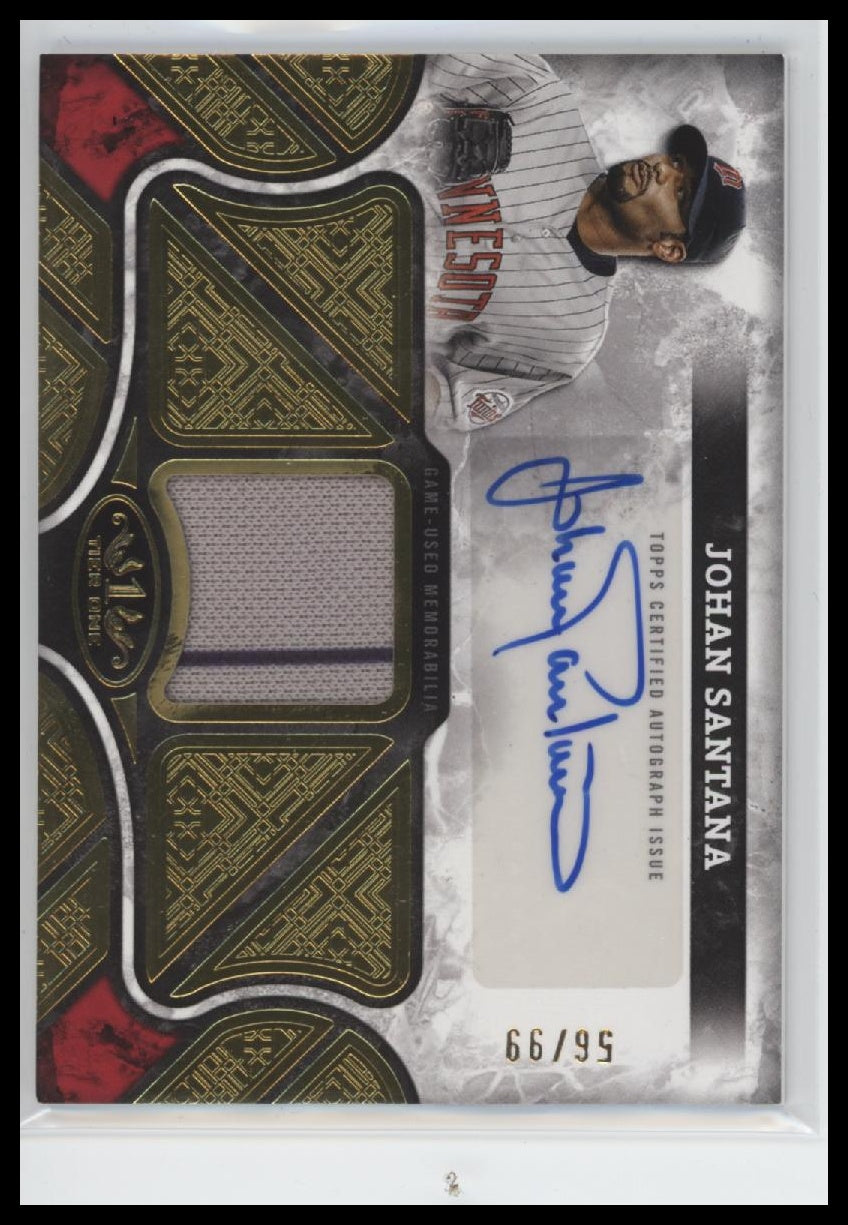 2025 Topps Tier One Tier One Autographed Relics Johan Santana #AT1R-JS /99