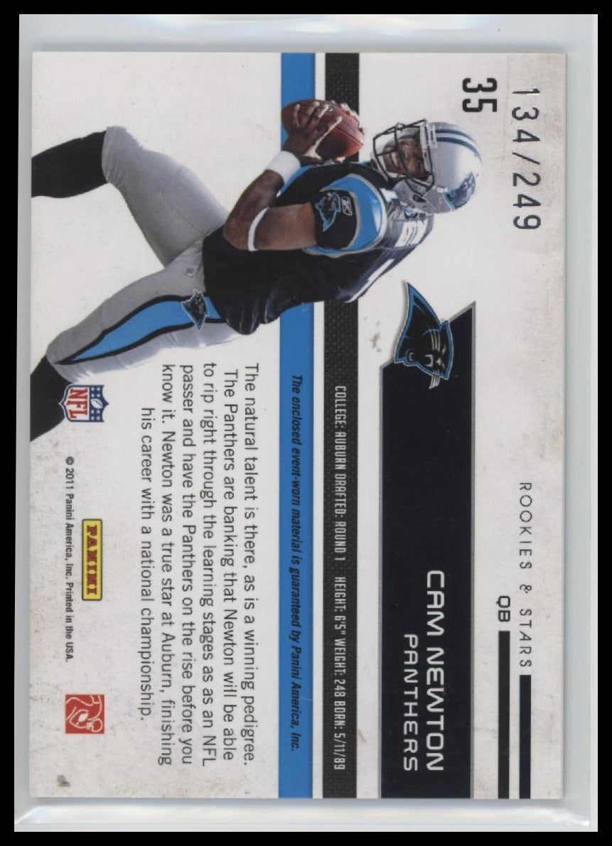 2011 Panini Rookies & Stars Rookie Revolution Cam Newton #35 /249