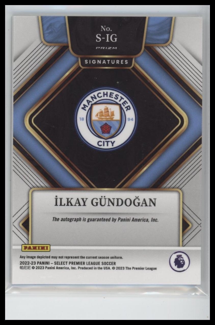2022-23 Panini Select Premier League Signatures Ilkay Gundogan AU #S-IG