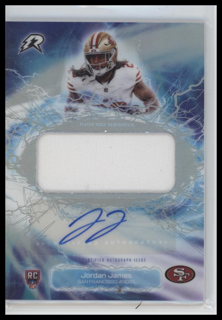 2025 Topps Resurgence Radial Rookie Relic Autographs Jordan James AU #RRA-JJ
