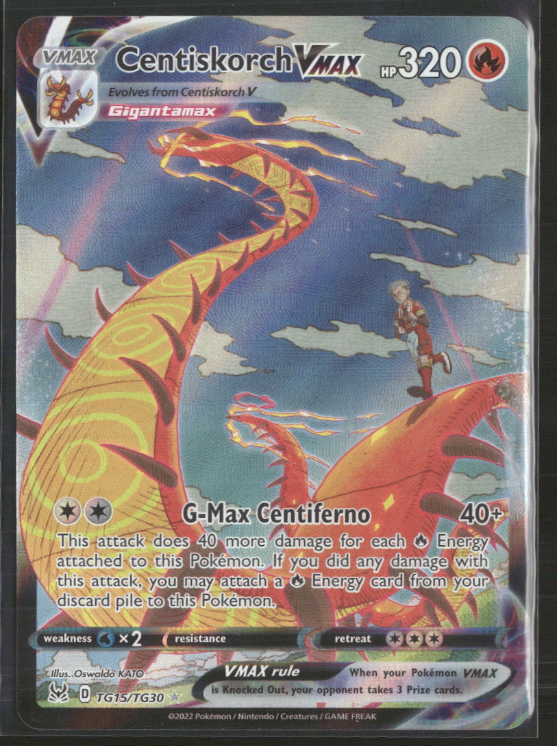 SWSH11: Lost Origin Trainer Gallery Centiskorch VMAX #TG15/TG30