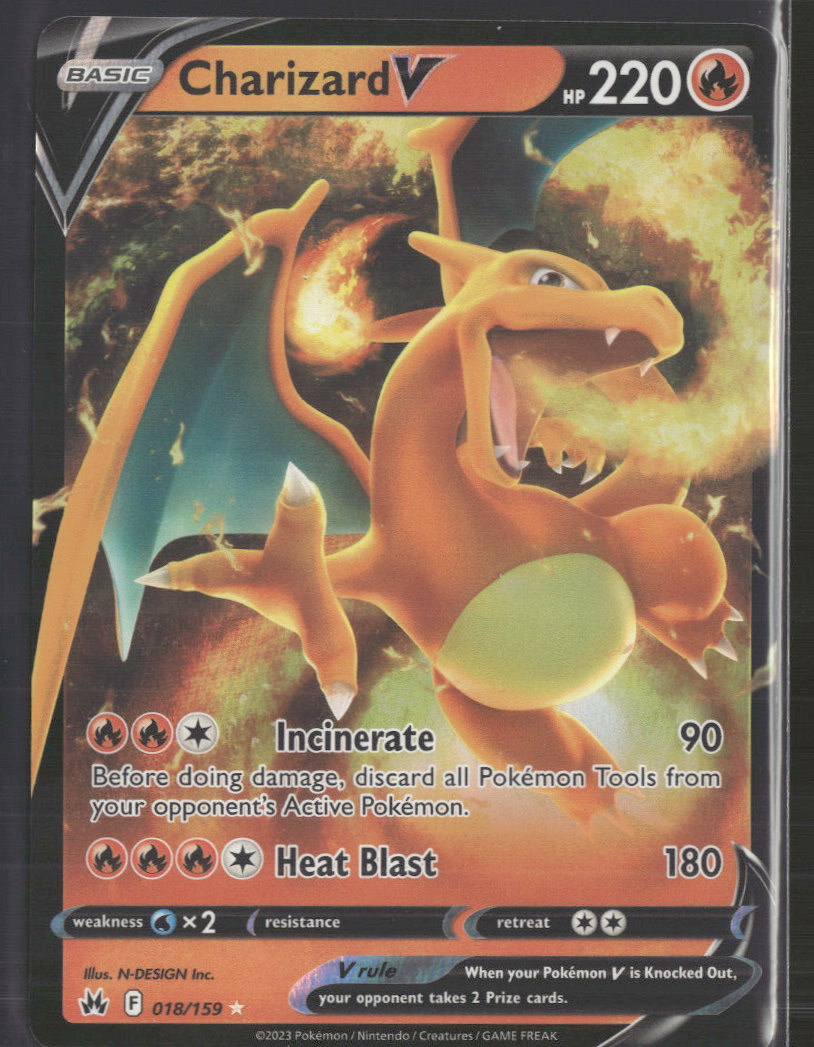 SWSH: Crown Zenith Charizard V #018/159