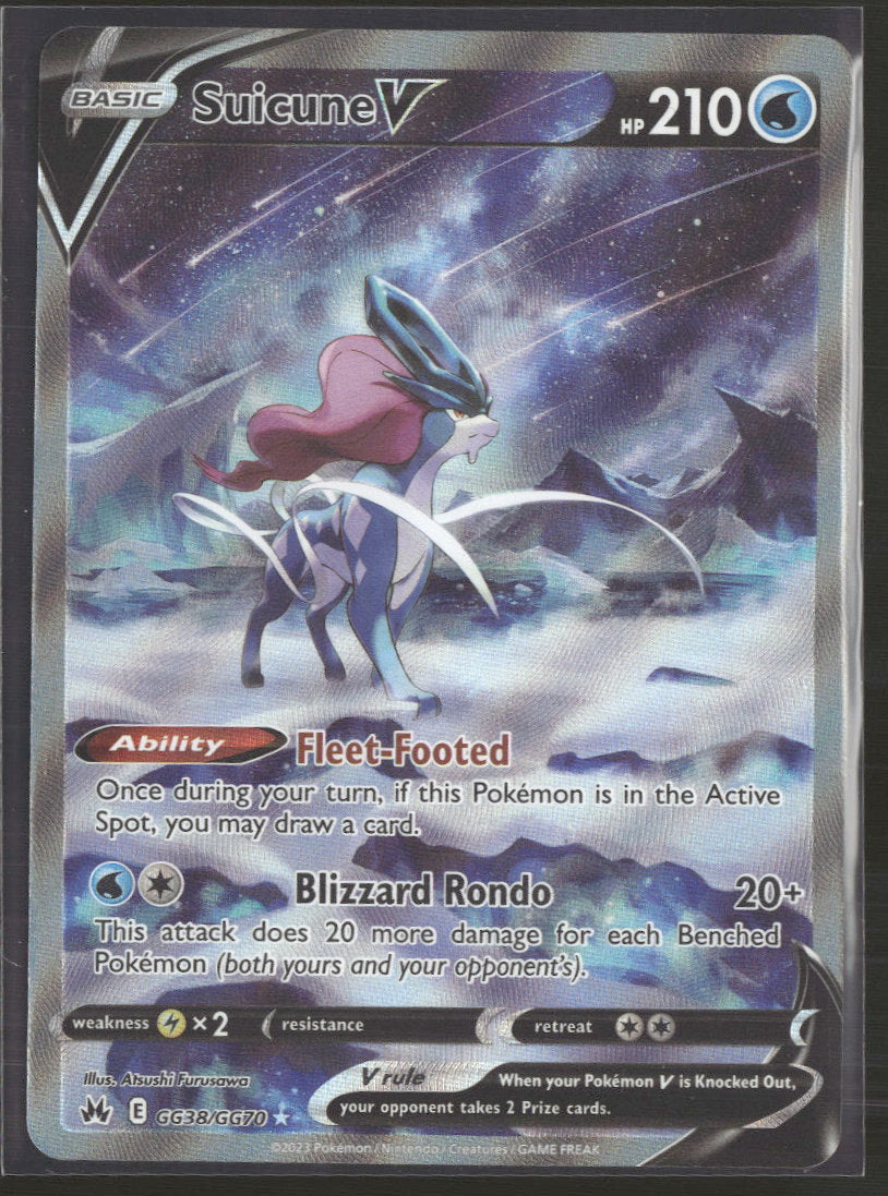 SWSH: Crown Zenith: Galarian Gallery Suicune V #GG38/GG70