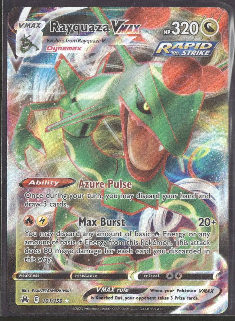 SWSH: Crown Zenith Rayquaza VMAX (101) #101/159