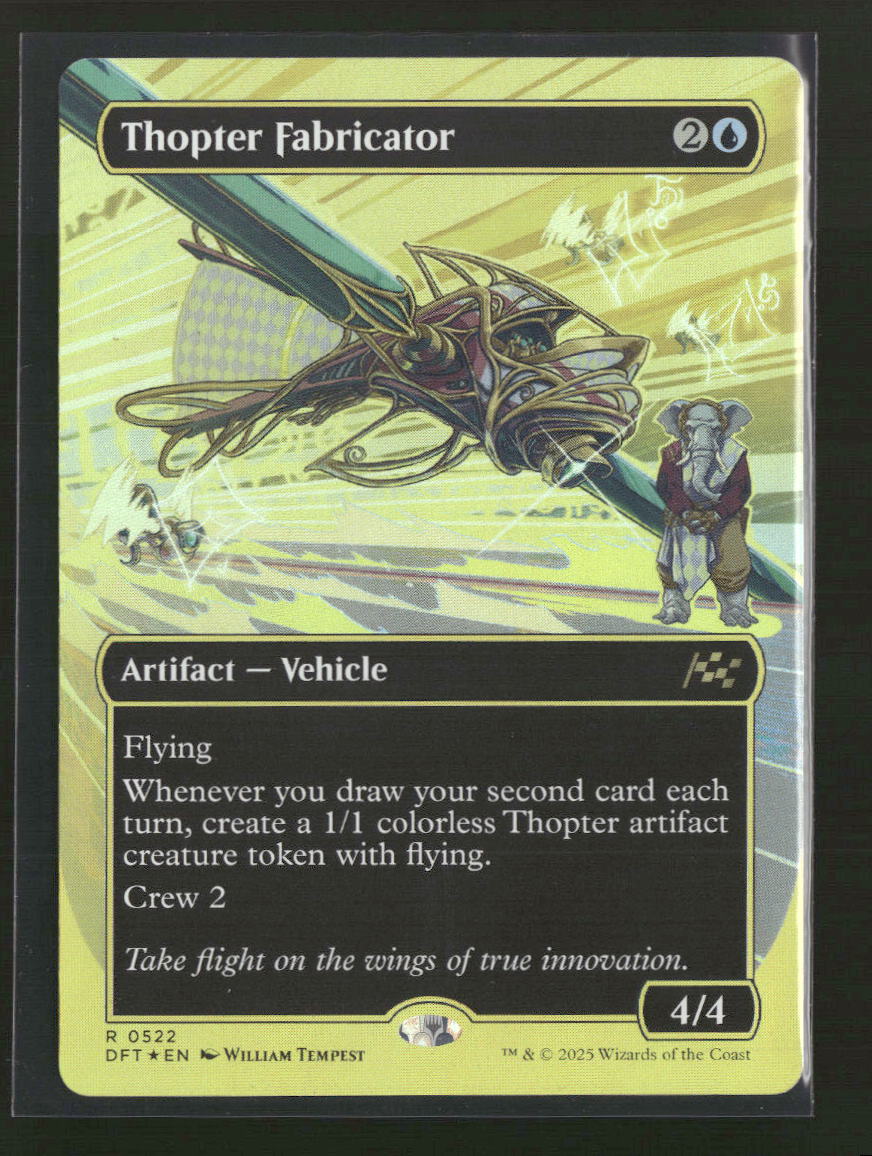 Aetherdrift Thopter Fabricator (Borderless) (First-Place Foil) #522