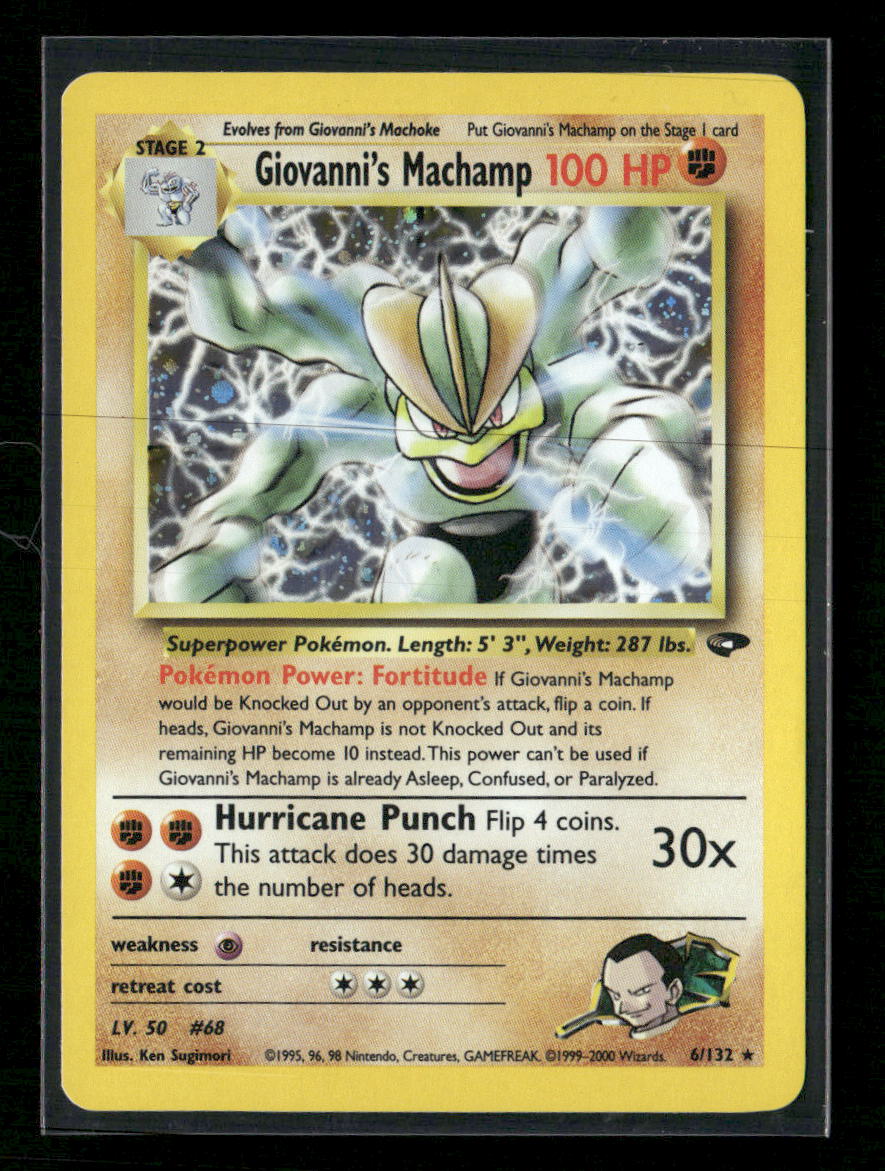 Gym Challenge Giovanni's Machamp #006/132