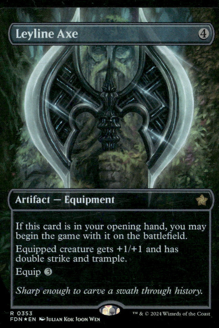 Foundations Leyline Axe (Borderless) #353