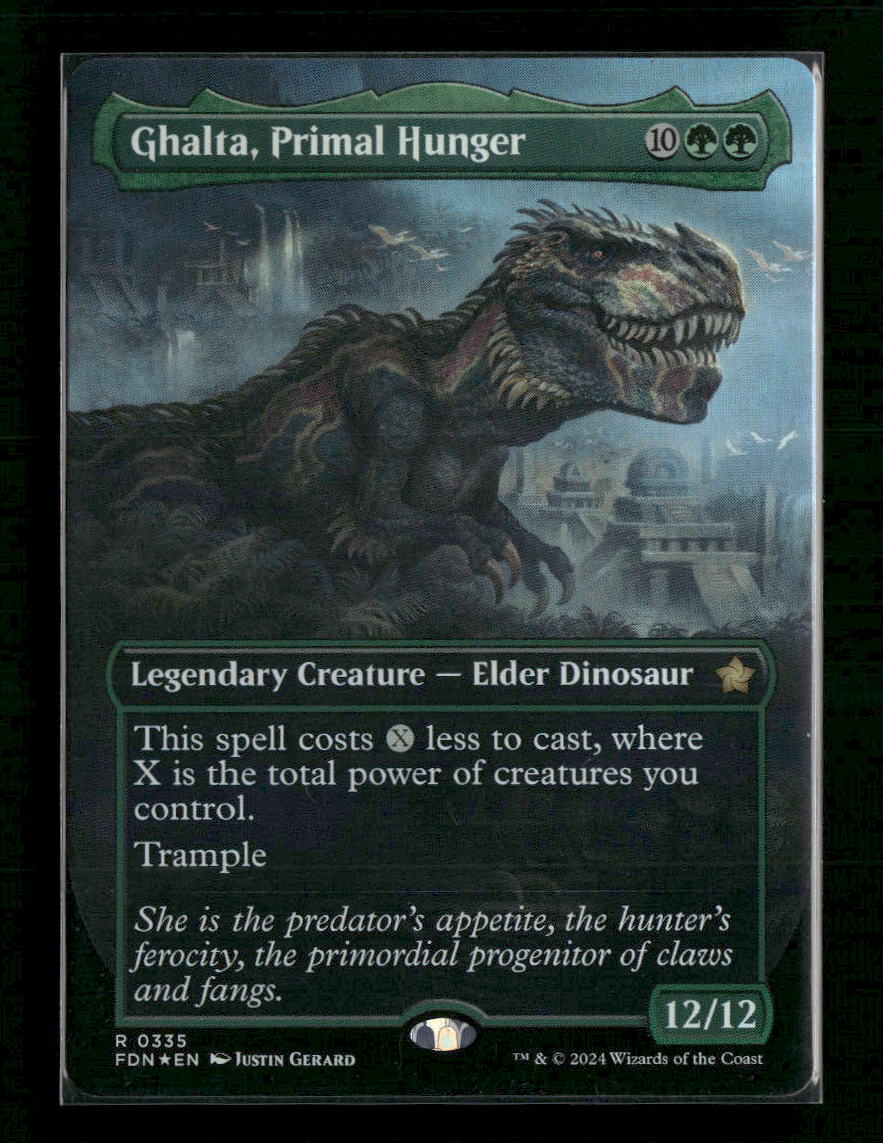 Foundations Ghalta, Primal Hunger (Borderless) #335