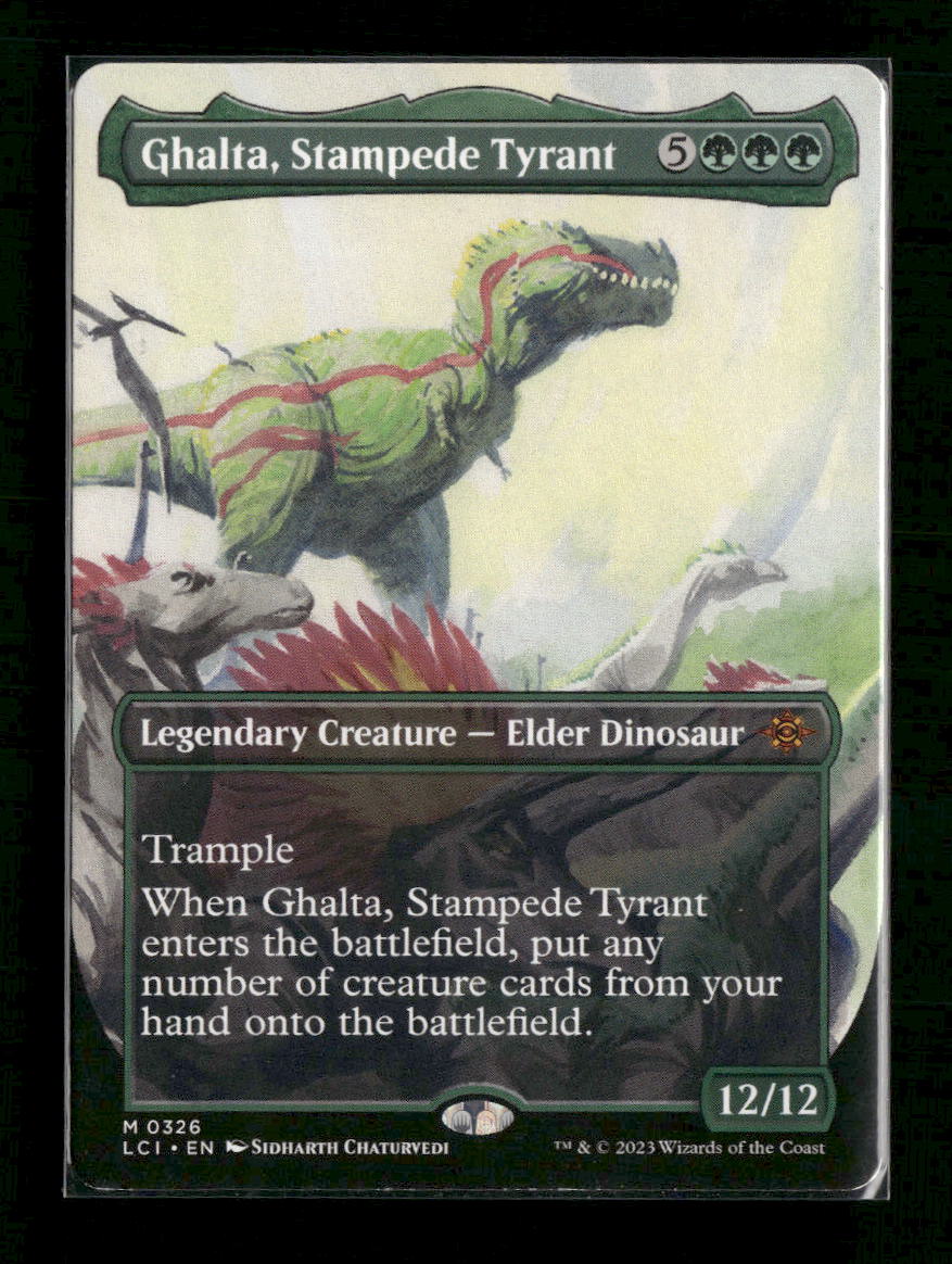 The Lost Caverns of Ixalan Ghalta, Stampede Tyrant (Borderless) #326
