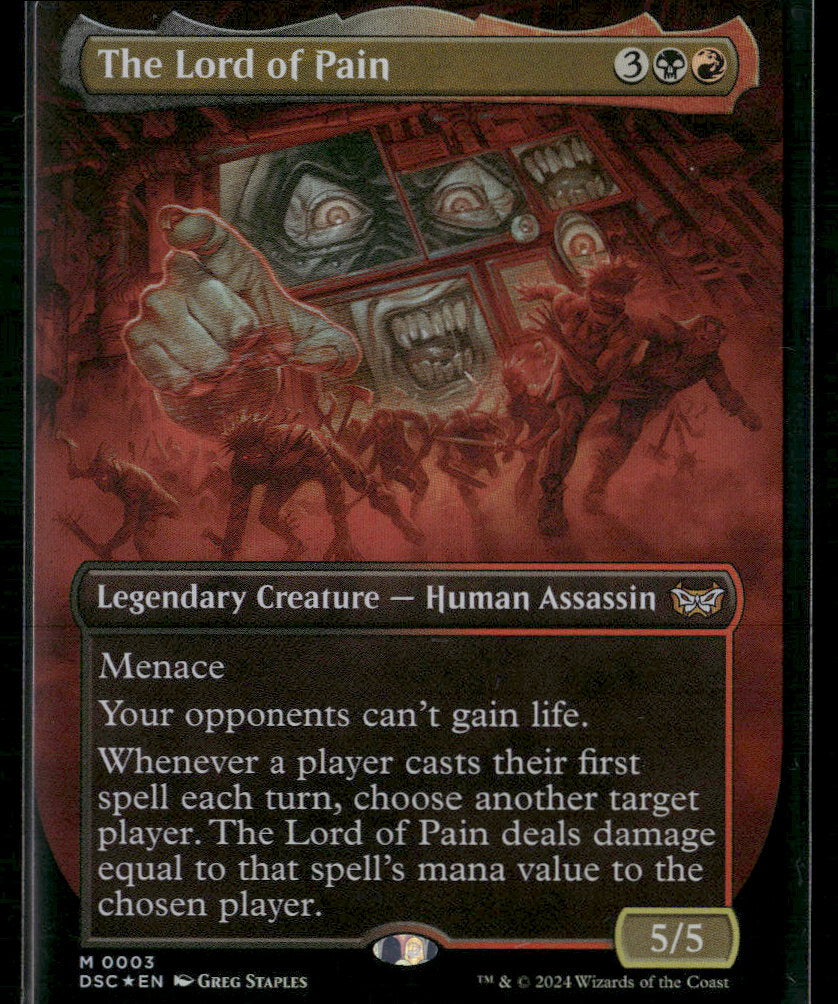 Commander: Duskmourn: House of Horror The Lord of Pain (Borderless) #3