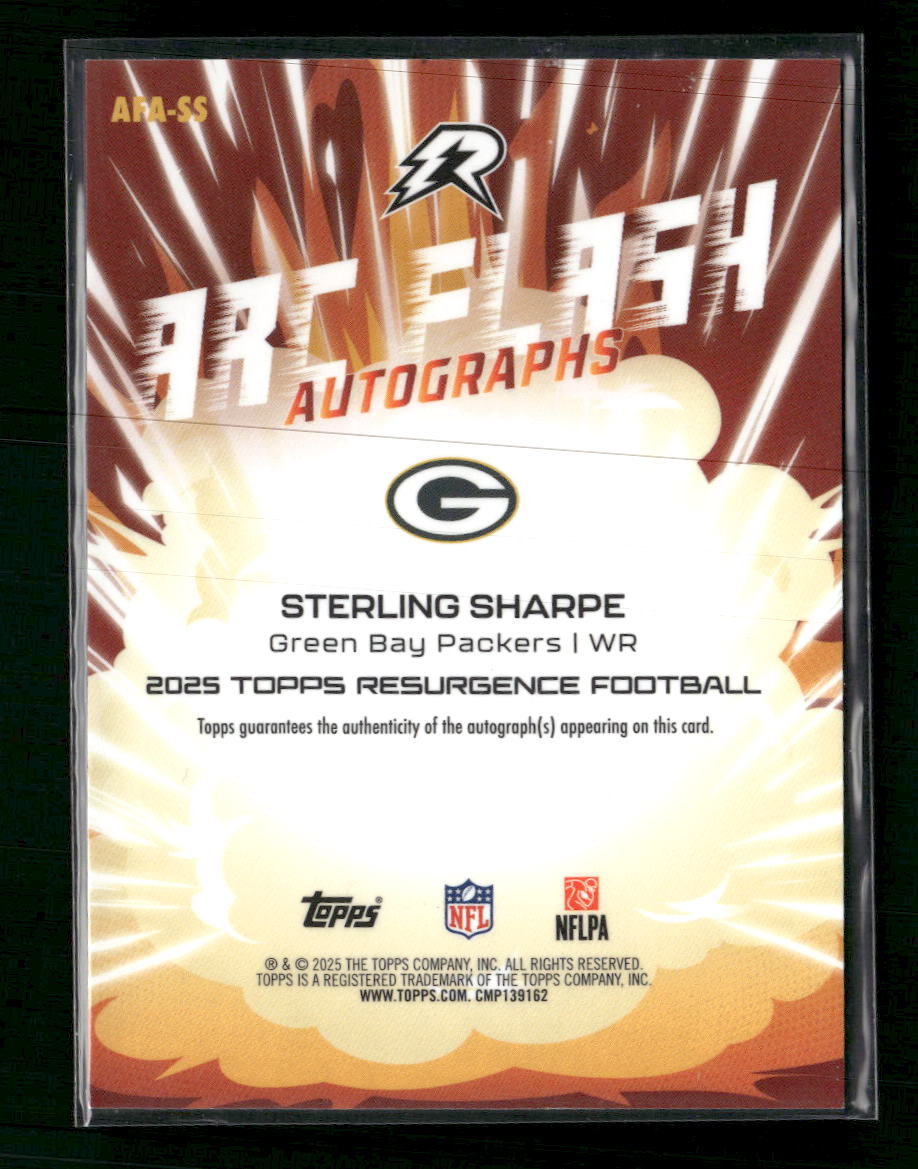 2025 Topps Resurgence Arc Flash Autographs Blue Surge Sterling Sharpe #/99